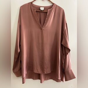 Joie Women's silk Blouse in Soft mauve Sz M